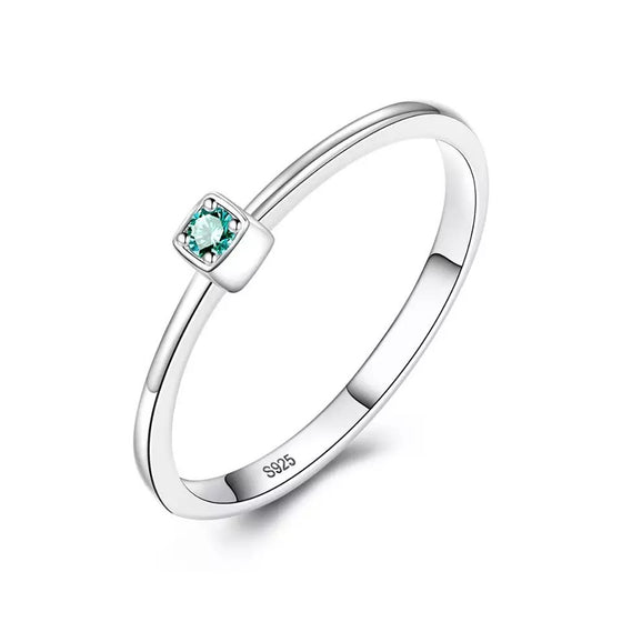 Groene Topaz steentje ring