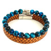 Sea Blue Tiger Eye Ibiza set