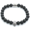 Lava armband met Skull