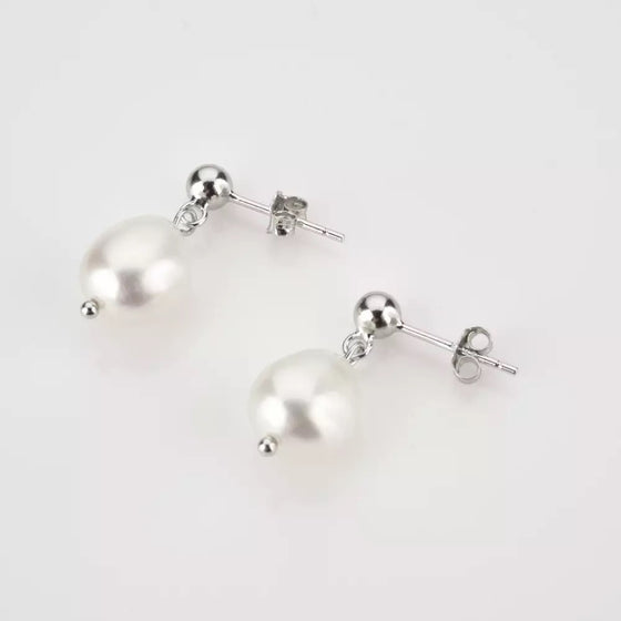 Parel studs oorbellen