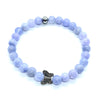 Kinder armbandje met vlinder Amethyst