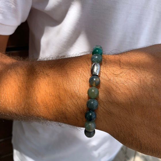 Groene armband voor mannen